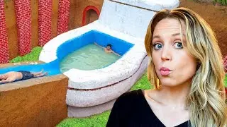 INSANE Underground Toilet Water Slide