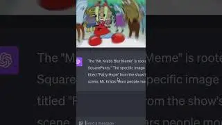 ChatGPT Reveals the Origins of the Mr. Krabs Spongebob Meme #chatgpt #memes