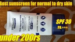 DERMDOC SUN PROTECTIONGEL CREAM for normal to dry skin #shorts #sunscreen #viral