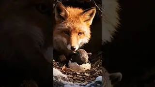 &ldquo;Fox Ne Jis Ande Ko Bachaya&hellip; Usme Se Nikla Bear Cub 😱❄️&rdquo; #babybear #ai #shorts #shortsfeed