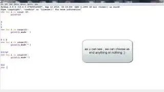 How to print in Python without newline (using end )