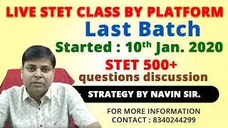 STET SOCIAL SCIENCE & compulsory Paper live classes