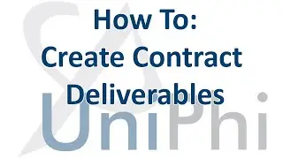 How to create contract deliverables and track commitments