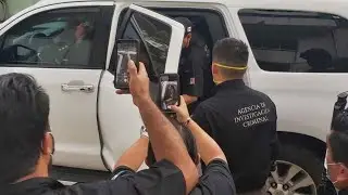 Momento exacto en que detienen a Mario Marin 