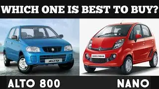 Maruti Alto 800 vs Tata Nano - Which One is best second hand car to buy - Auto Compare