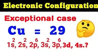 Electronic configuration of copper || Cu electronic configuration