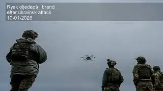 Rysk oljedep&aring; i brand efter ukrainsk attack