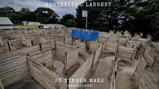 Australia's Largest 3D Timber Maze.....Abandoned?