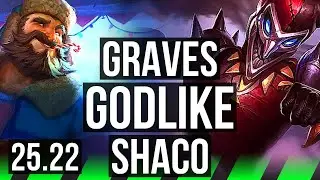 GRAVES vs SHACO (JGL) | 14/1/5, Godlike | KR Master | 25.22