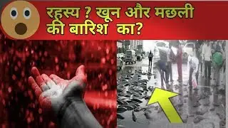 भारत की 2 अनसुलझी घटनाएं। खून और मछली की बारिश। Fish rain।fish rain live video