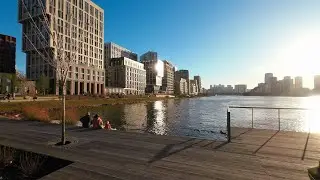 Затон Новинки под закат