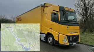 Nové Volvo, kamionem,  I39 Volary - Černá v Pošumaví - kolem Lipna