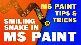 Smiling Snake in MS Paint | MS Paint Tips | MS Paint Tutorials | Tips nd Tricks | MS Paint Tricks