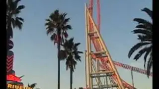 Xcelerator Knotts Berry Farm Roller Coaster Part 2 (Brain Rush Roller Coaster)