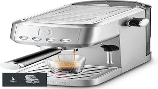 CASABREWS 3700 Essential Espresso Machine 20 Bar Stainless Steel Cappuccino & Latte