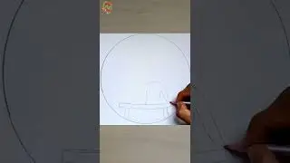 Easy Moonlight Lovely Couple Drawings 👩&zwj;❤️&zwj;👨 || Simple Circle Drawings #shorts #coupledrawing