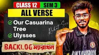 All Poetry Class12 Semester 3 ONE SHOT In Bengali|BACKLOG Marathon English|Rahat Sir