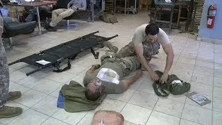 Service members learn frontline medical care with hands-on practice