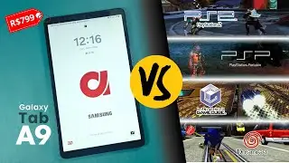 Tablet BARATINHO roda 3DS, Gamecube, PSP, PS2? Review Galaxy Tab A9