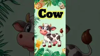 10 easy animal names in english#names&images#preschhol animal namesfor kids #hibafunzone