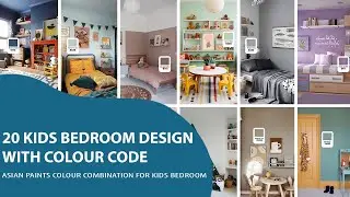 20 kids bedroom design with colour code | Asianpaints colour for kids bedroom wall. #bedroomdesign