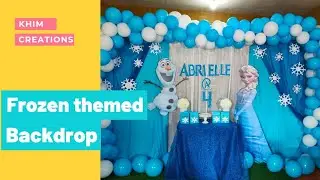 Frozen Themed Backdrop