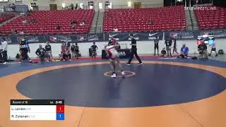 33 Kg Round Of 16 - Lucas Larson, Inland Northwest Wrestling Training Center Vs Robinson Zukeran,