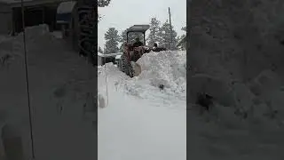 TYM 574 Compact tractor Plowing snow
