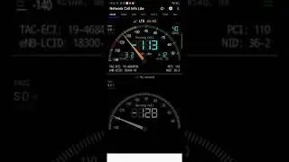 Jio speed test in a very weak signal conditions on band 40 / mobile network informatics