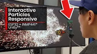 Interactive Particles Responsive Made With ESP32 + INMP441 & Unity