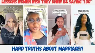 HARD LESSONS FROM FAILED MARRIAGES! (PT 1)