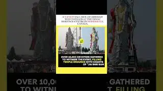 Shri Ram Idol Unveiled in Canada👀🙏#shorts