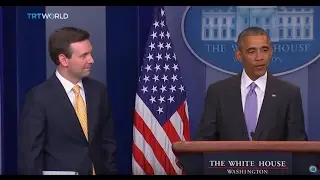 President Obama catches spokesman Josh Earnest off-guard