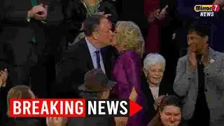 Watch: US First Lady Jill Biden kisses Kamala Harris's husband 'on the lips&rsquo;
