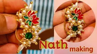 Beautiful handmade kamal nath making video #trending #youtube #handmade #diy @PrajewelsCreation 💫✨