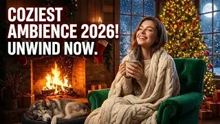 Beautiful Christmas Ambience 2026 🎄 Soft Fireplace Crackles & Calming Holiday Music