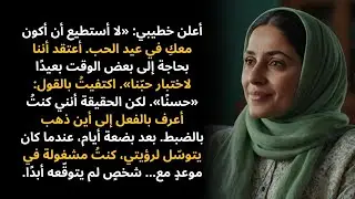 أعلن خطيبي: «لا أستطيع أن أكون معكِ في عيد الحب. أعتقد أننا يجب أن نأخذ بعض الوقت…»