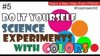 Learns Colors with Rainbow Water #2. DIY Science Experiment for Kids | By Riaans World