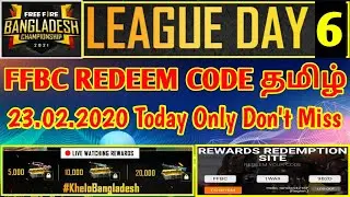 Free Fire FFBC 2021 Redeem Code Tamil || FFBC Live watching Reward Redeem Code Tamil 2021 #TGKabilan