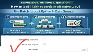 SERVICENOW  interview Question - How to load 1 lakh records in effect way #servicenow #skfacts 