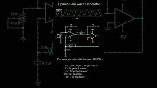 Opamp Sine wave Generator