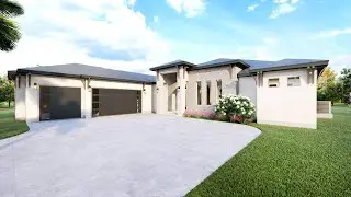 Modern Open Floor Plan Villa with 4 Bedrooms, Pool, and 3-Car Garage &ndash; Full House Tour