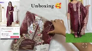 Inddus embroidered beautiful kurta set unboxing 🥰
