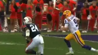 Joe Burrow Takes Huge Hit Vs. Auburn 2019