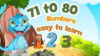 Learn 71 to 80 Numbers  | 71 72  Number spellings | 71 72 73 Counting for Kids |