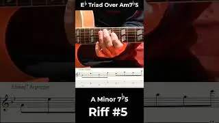 Jazz Guitar Looper Pedal - Am7b5 Riff 5 #guitar #jazzguitar #guitarpedals #looperpedal