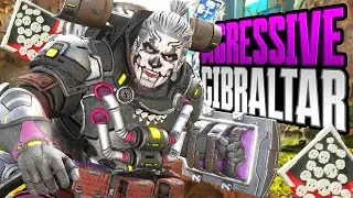 AGRESSIVE Gibraltar 22 KILLS and 5,000 Damage Apex Legends Gameplay Season 16
