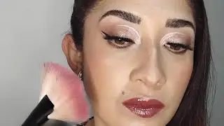 Maquillaje de noche #glam #makeup #maquillajedefiesta  #brillos #delineadodeojos 