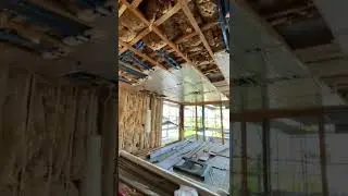 Radiant Ceiling Install! #RADIANTCOOLING #RADIANTHEATING #shorts