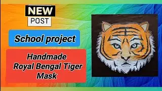 Tiger face mask | how to make tiger face mask#mask​ #animalmask​#shorts#ytshorts#craft#papercrafts